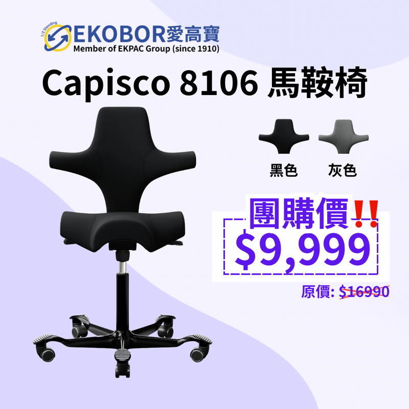 HÅG Capisco 8106 (Fabric) - Thick Cushion - Fabric