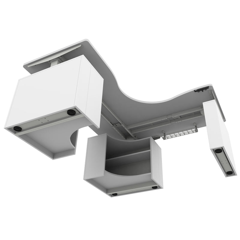 EKOBOR LuxeCurve L shape standing desk