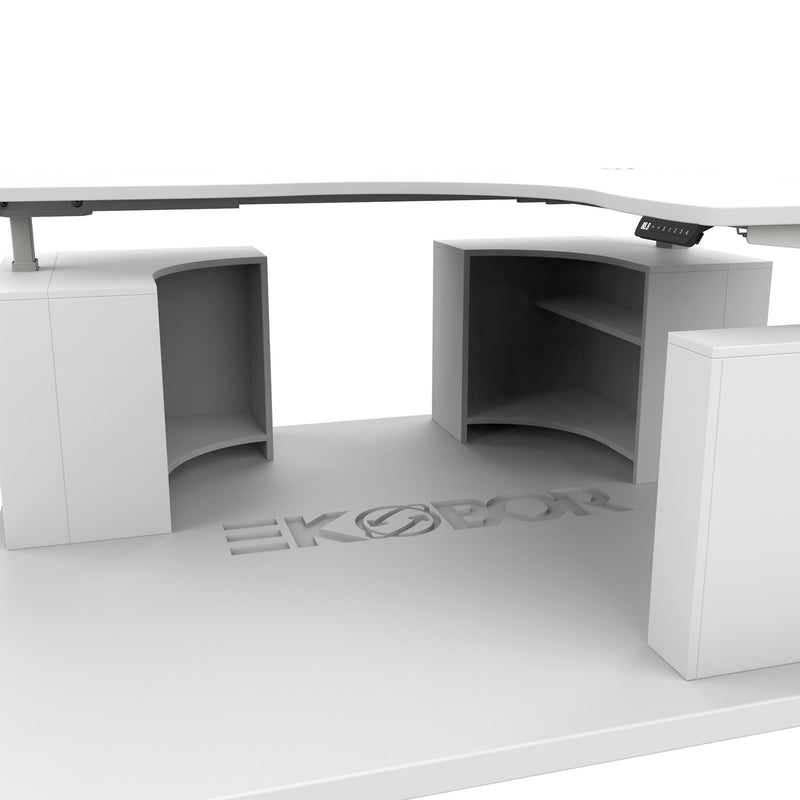 EKOBOR LuxeCurve L shape standing desk