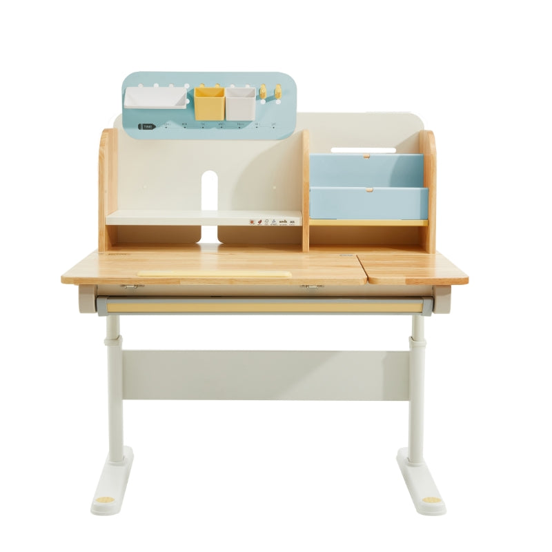 SEAL - Kids Study Adjustable Desk - Solid Wood - 4  Years Old Up - Size: 96 x 63cm