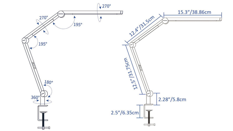 The Snake Study desk lamp