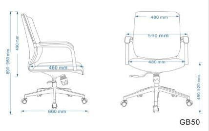 OLIVER - Swivel Meeting Visitor Chair - PU - GB55