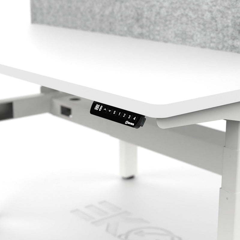 Back to Back - Standing Desk - Dual Users - Your Size - With Panels - EKOBOR Ergonomic Furniture