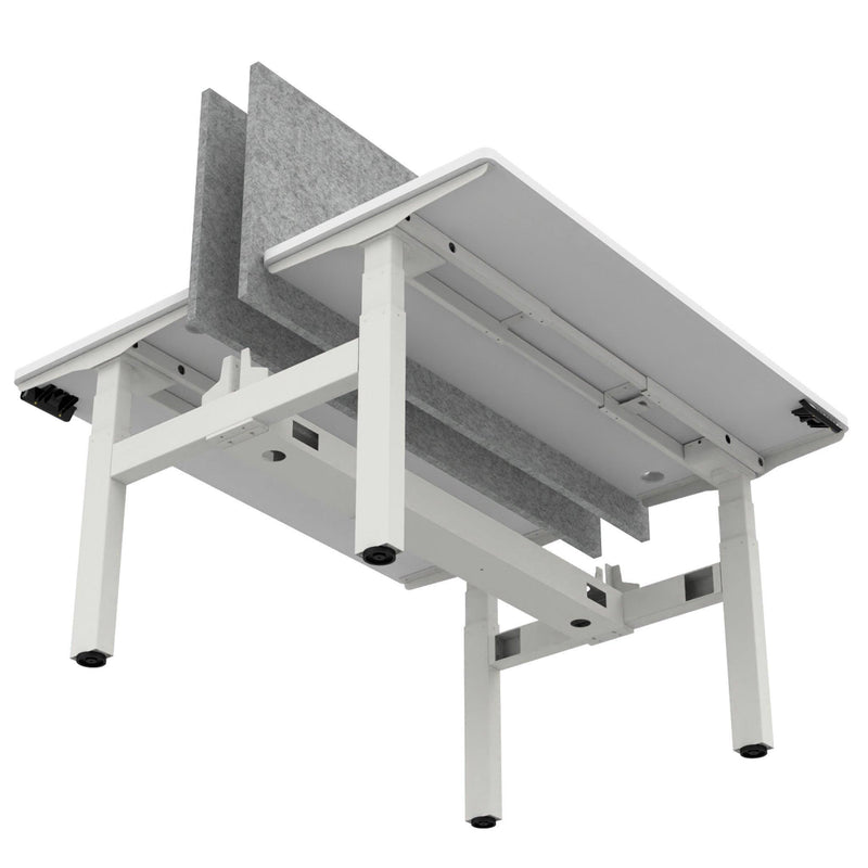Back to Back - Standing Desk - Dual Users - Your Size - With Panels - EKOBOR Ergonomic Furniture