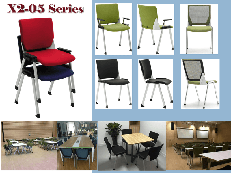 EKOBOR X2-05A Stackable Training Meeting Chair (waterproof) - EKOBOR Ergonomic Furniture