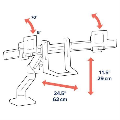 ERGOTRON HX Desk Dual Monitor Arm - EKOBOR Ergonomic Furniture
