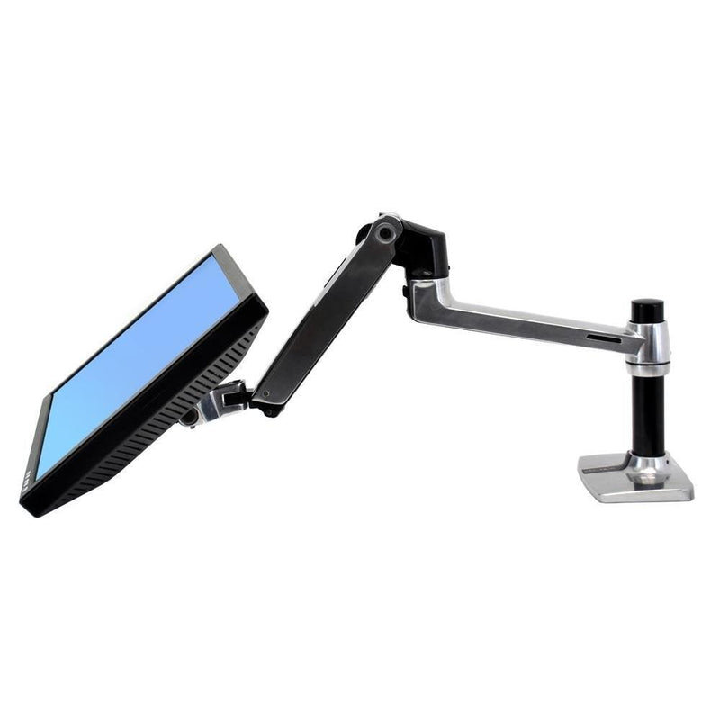 ERGOTRON LX Desk Monitor Arm (polished aluminum) Monitor Mount - EKOBOR Ergonomic Furniture