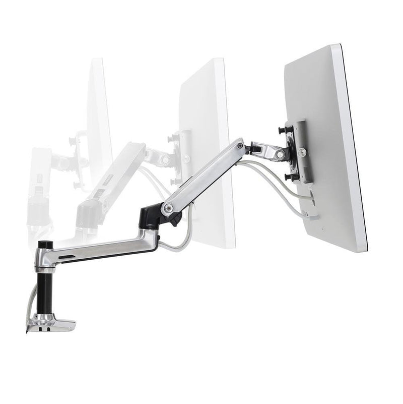 ERGOTRON LX Desk Monitor Arm (polished aluminum) Monitor Mount - EKOBOR Ergonomic Furniture