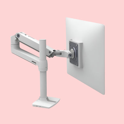Ergotron LX Desk Monitor Arm, Tall Pole (white) - 13" pole - 34” Mon max. - EKOBOR Ergonomic Furniture