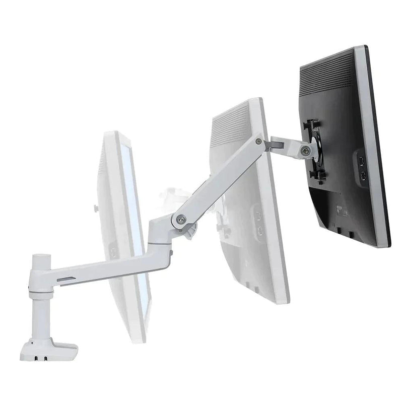 ERGOTRON LX Desk Monitor Arm (White) Monitor Mount 7" Pole (PART: 45-490-216) - EKOBOR Ergonomic Furniture