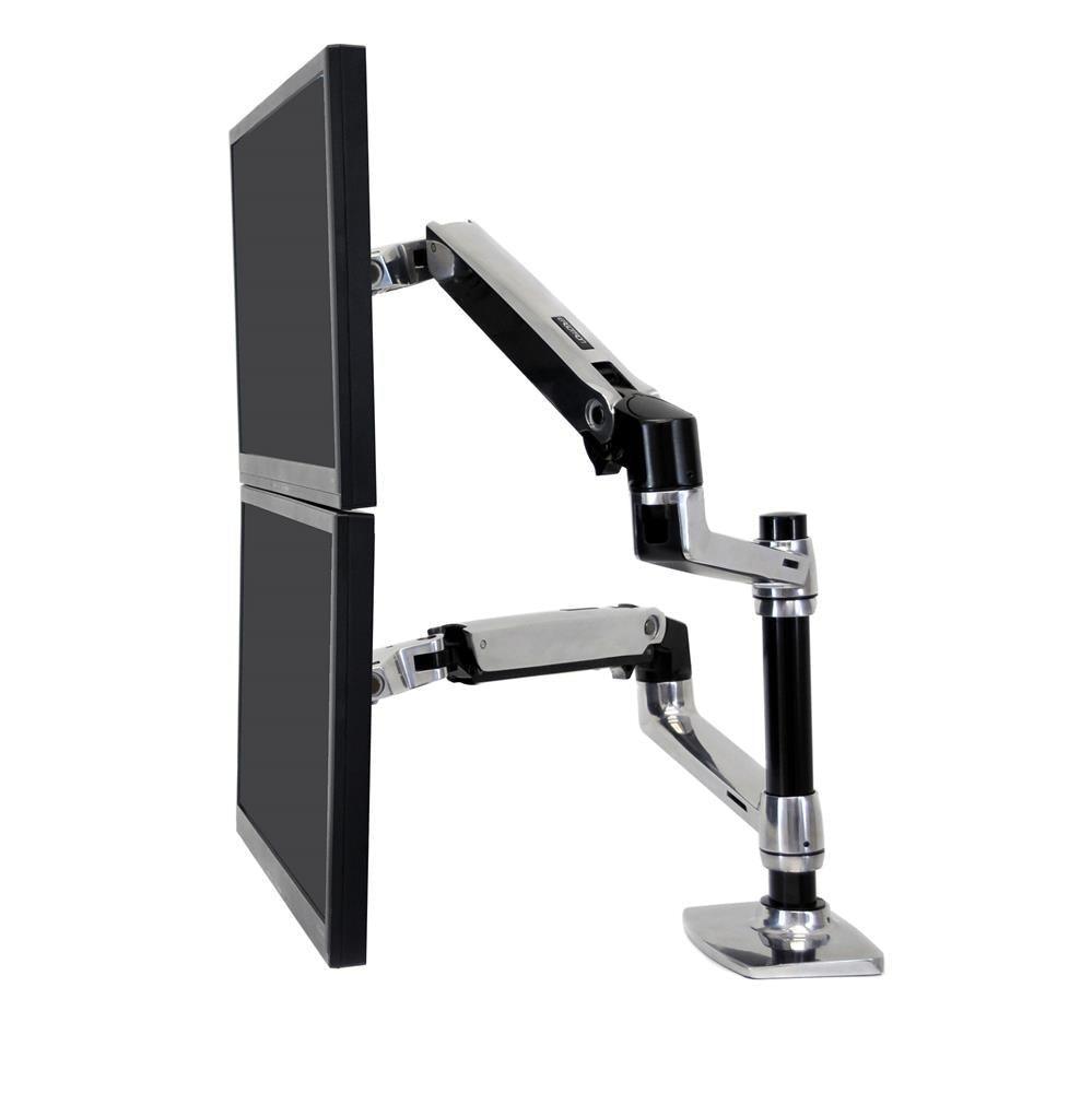 ERGOTRON LX Dual Stacking Arm Two-Monitor Mount PART NUMBER: 45 