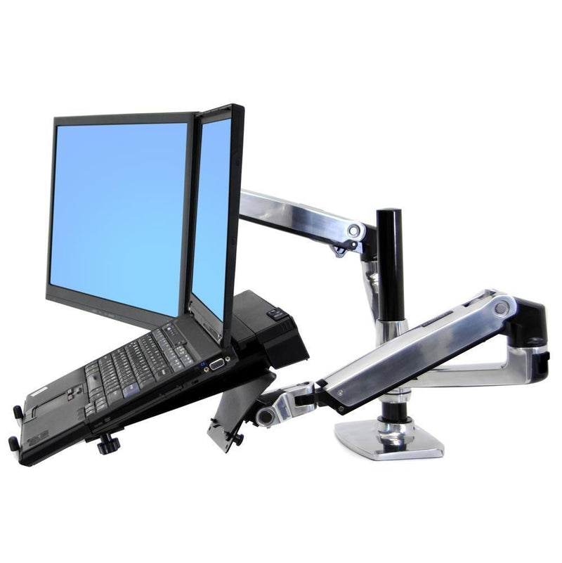 ERGOTRON LX Dual Stacking + Side by side Arm Two-Monitor Mount PART NUMBER: 45-248-026 - EKOBOR Ergonomic Furniture