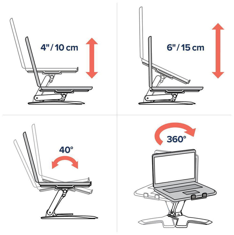 ERGOTRON Neo-Flex® Notebook Lift Stand PART NUMBER: 33-334-085 - EKOBOR Ergonomic Furniture