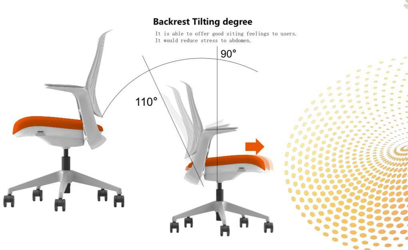 F3 JOY - Meeting Chair - Computer - Follow back movement - EKOBOR Ergonomic Furniture