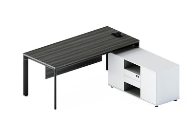 Fix Desk with side return cabinet - EKOBOR Ergonomic Furniture