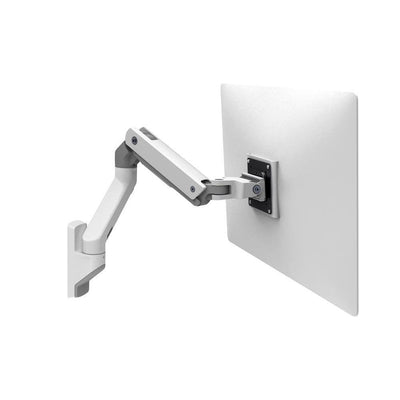 HX Wall Mount Monitor Arm (white) Heavy Monitor Mount - PART NUMBER: 45-478-216 - EKOBOR Ergonomic Furniture