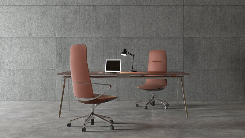 [IF Design Award 2022] Amola Executive Leather Chair High Back IF Design Award - Real Leather (Black) - EKOBOR Ergonomic Furniture