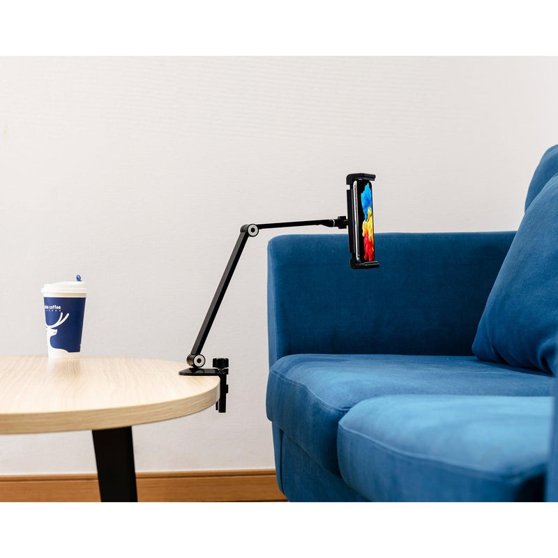 iPad Tablet Phone holder - Clamp on Type (Aluminum) - EKOBOR Ergonomic Furniture