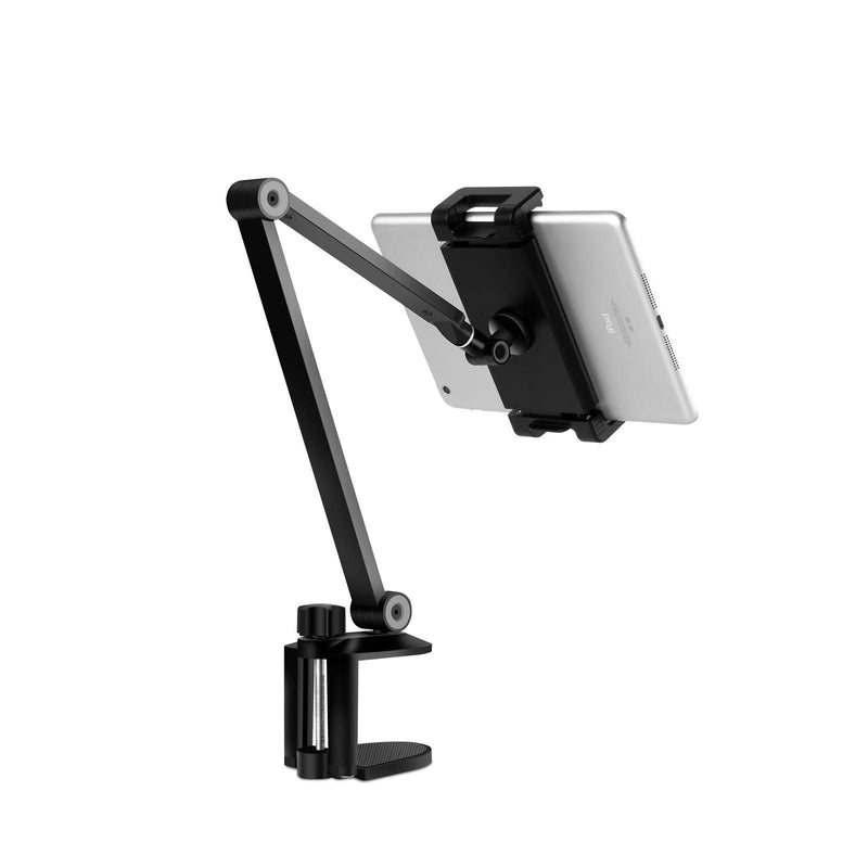 iPad Tablet Phone holder - Clamp on Type (Aluminum) - EKOBOR Ergonomic Furniture
