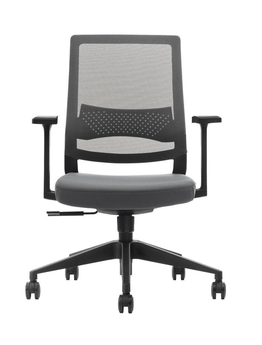 Ergonomic chair without online backrest