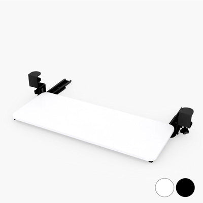 Keyboard Tray for Standing Desk (White/Black) - EKOBOR Ergonomic Furniture