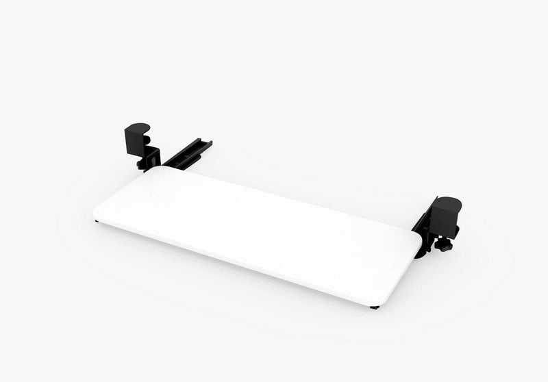 Keyboard Tray for Standing Desk (White/Black) - EKOBOR Ergonomic Furniture