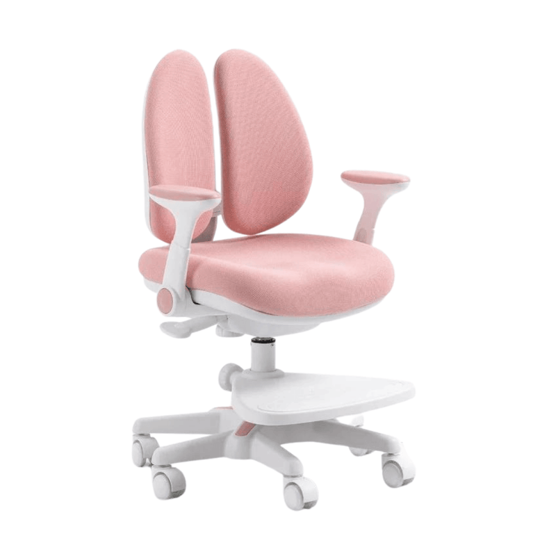 [Kids Love This Chair] 3 Years Up Jelly Kids Children Ergonomic Study Chair with Footstep (Pink) - EKOBOR Ergonomic Furniture