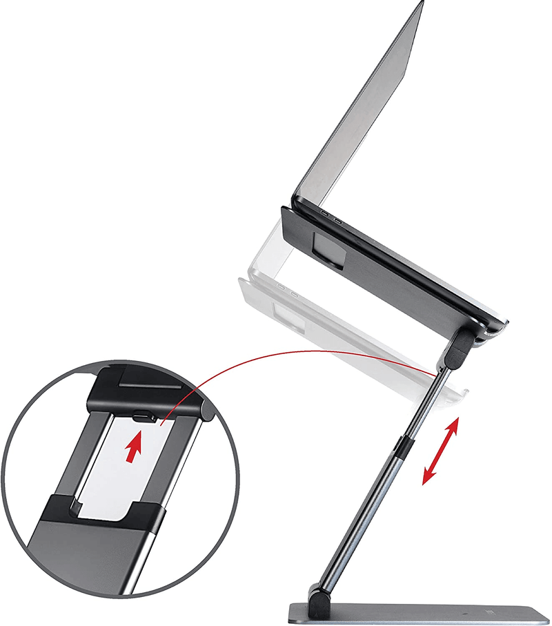 Laptop Stand - Ultra Sturdy - Wide adjustment - EKOBOR Ergonomic Furniture