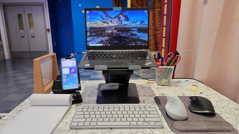 Laptop Stand - Ultra Sturdy - Wide adjustment - EKOBOR Ergonomic Furniture