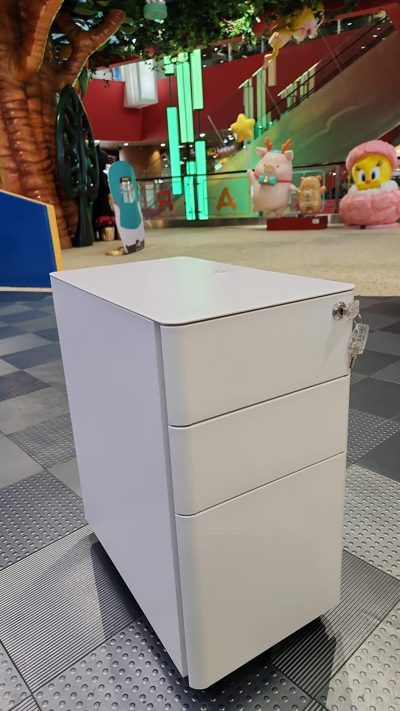 Mobile Cabinet - Steel - Wheels - Key lock - Slim - EKOBOR Ergonomic Furniture