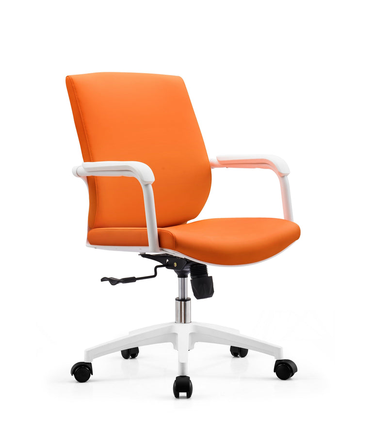 OLIVER - Swivel Meeting Visitor Chair - PU - GB55 - EKOBOR Ergonomic Furniture