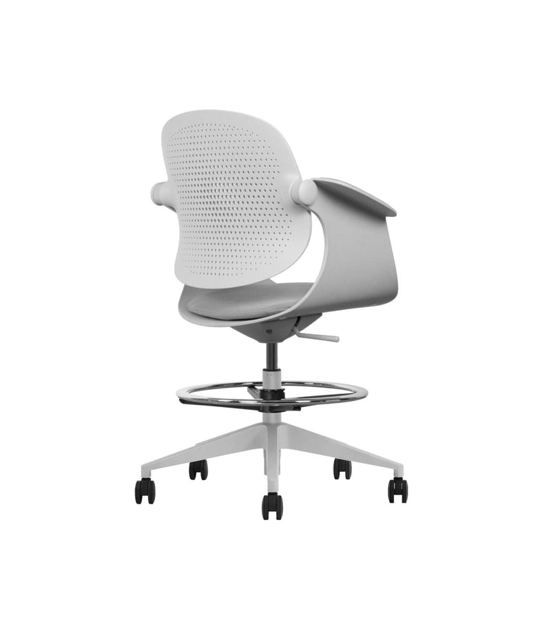 Robot - High gas lift model - Footstep - Release shoulder stress - Slope Armrest - EKOBOR Ergonomic Furniture