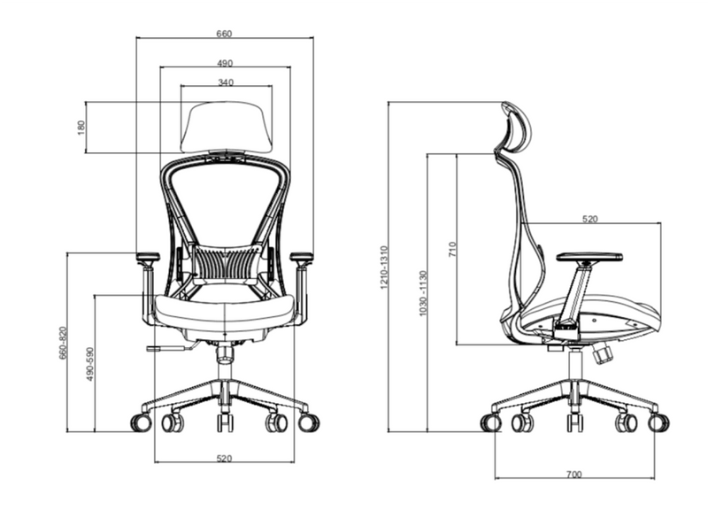 TOP 1 - Galaxy - Office Ergonomic Office Chair - Fireproof - All Colors - In stock - EKOBOR Ergonomic Furniture