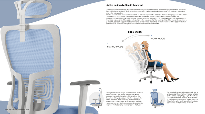 TOP 5- K5 TRULY - Office Ergonomic Chair - Slim - Fireproof - EKOBOR Ergonomic Furniture