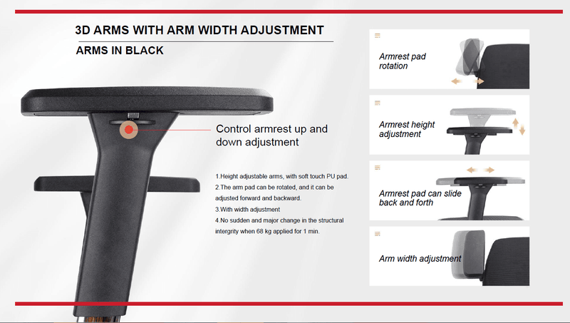 TOP 7 ENERGY - Office Ergonomic Chair - All mesh - 170cm height - Big size - EKOBOR Ergonomic Furniture