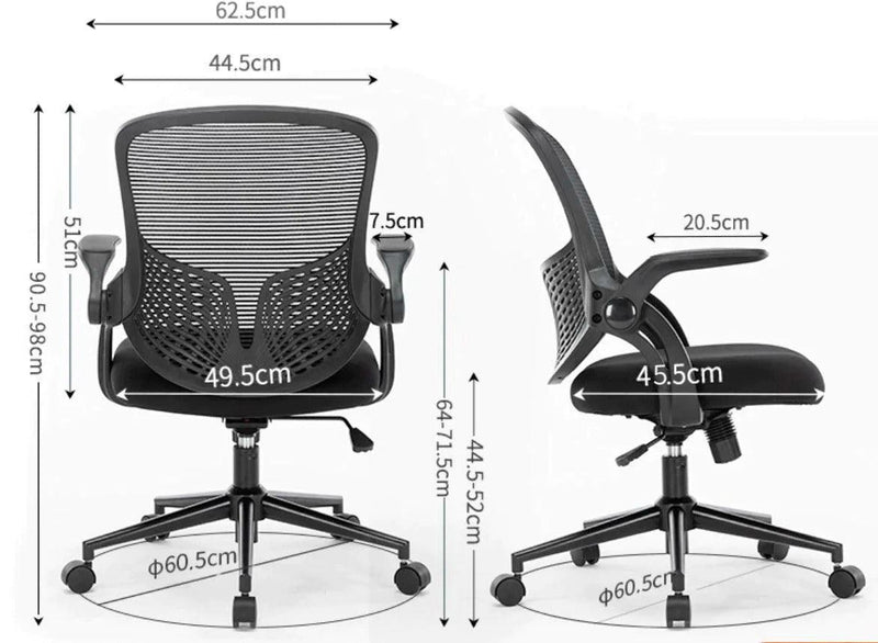 VIBE - Meeting Chair - Flip up armrest - Thick cushion - EKOBOR Ergonomic Furniture
