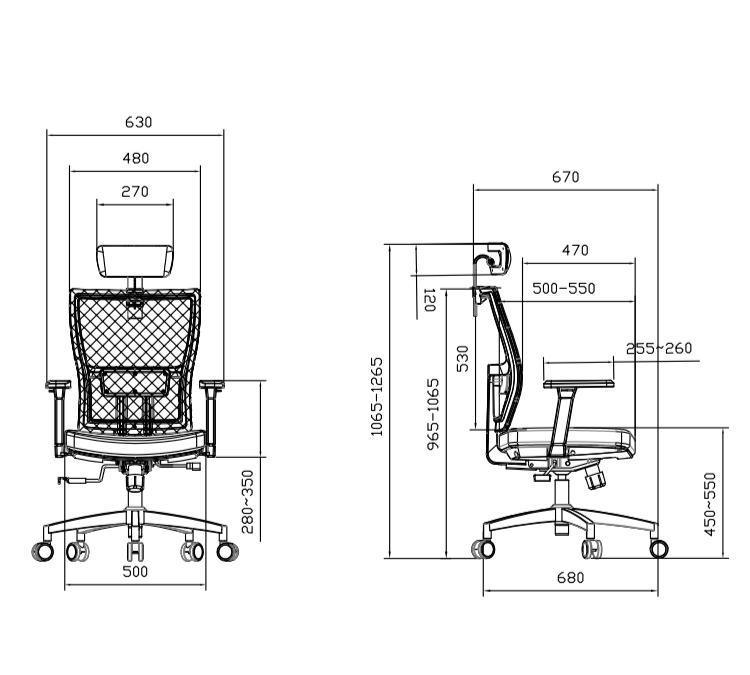 WAVY - Mid Back Office Ergonomic Chair - Visitor - Meeting - EKOBOR Ergonomic Furniture