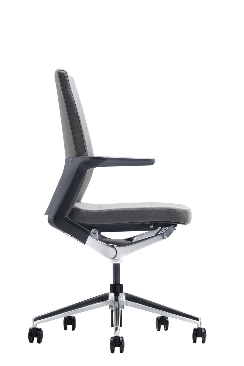 WING - Office Staff/ Meeting Chair (Black) Shorter seat depth good for Asians - EKOBOR Ergonomic Furniture