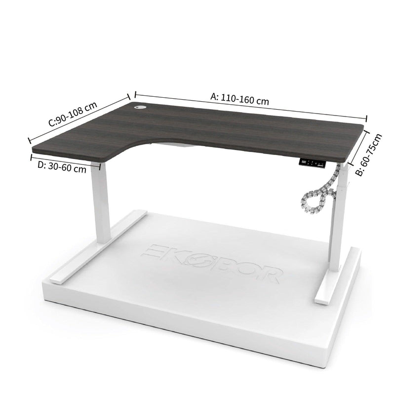 Z Standing - Mini L Shape - Standing Desk - EKOBOR Ergonomic Furniture