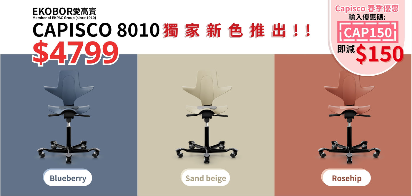 Sit Stand/Capisco Office Ergonomic Chairs - ONLINE Code: CAP150 - EKOBOR Ergonomic Furniture