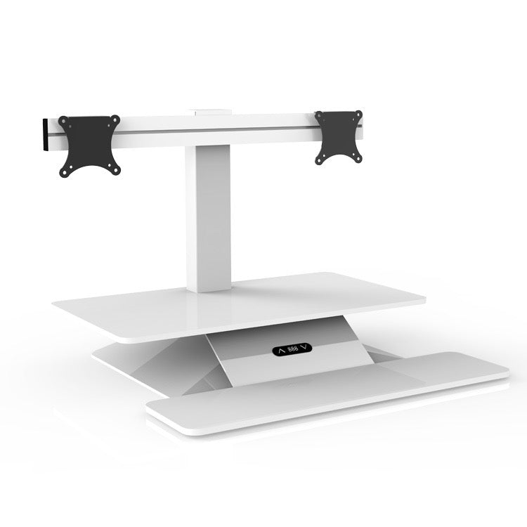 Intelligent Rising - Electrical Desk Riser - Sliding VESA -max size 30 inches each side
