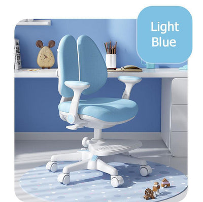 3 Years Up - Jelly Kids Children Ergonomic Study Chair - with Footstep (Blue) - EKOBOR Ergonomic Furniture