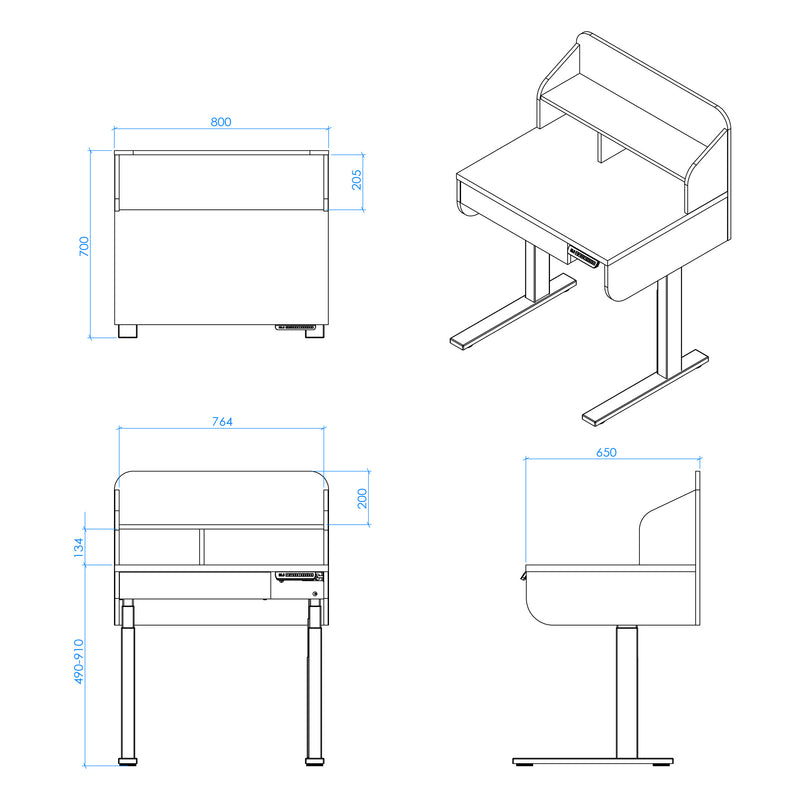 SEAHORSE - Kid Standing Desk