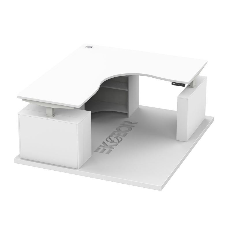 Designer collection! LuxeCurve L shape standing desk (Make To Order)