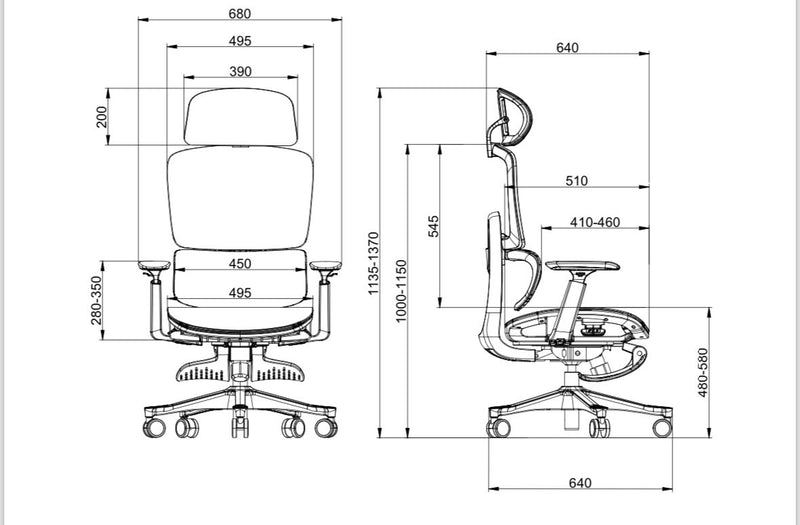 🔥HOT! T8 Comfort -  Adjustable Back Full Mesh Function Office Ergonomic Chair (with Footstep)