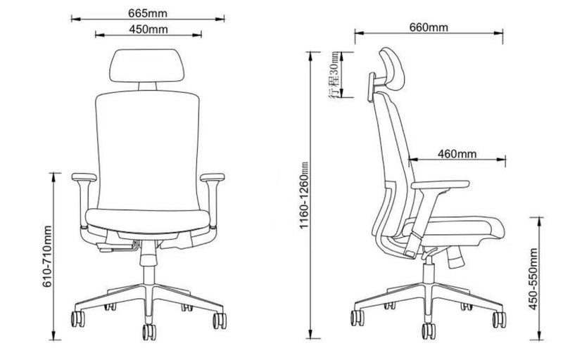 BON 6220A leather Office Ergonomic Executive Chair
