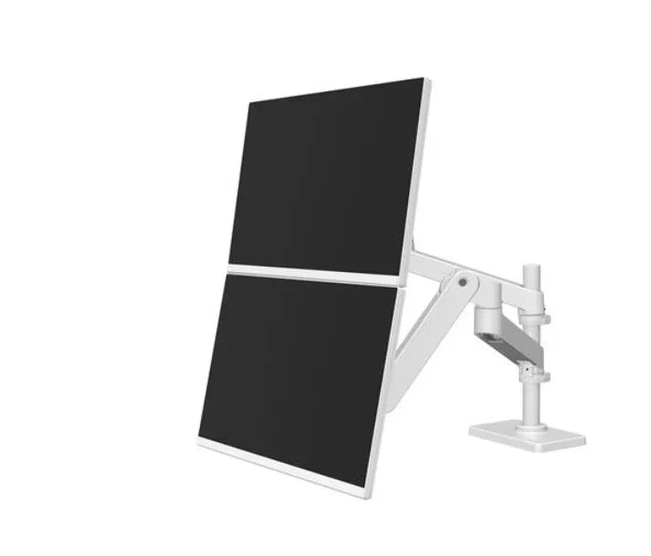 工*藤様 Ergotron LX Dual Stacking Arm ホワイト Ergotron LX Dual Stacking Arm, Tall Pole (white) - Four Monitors