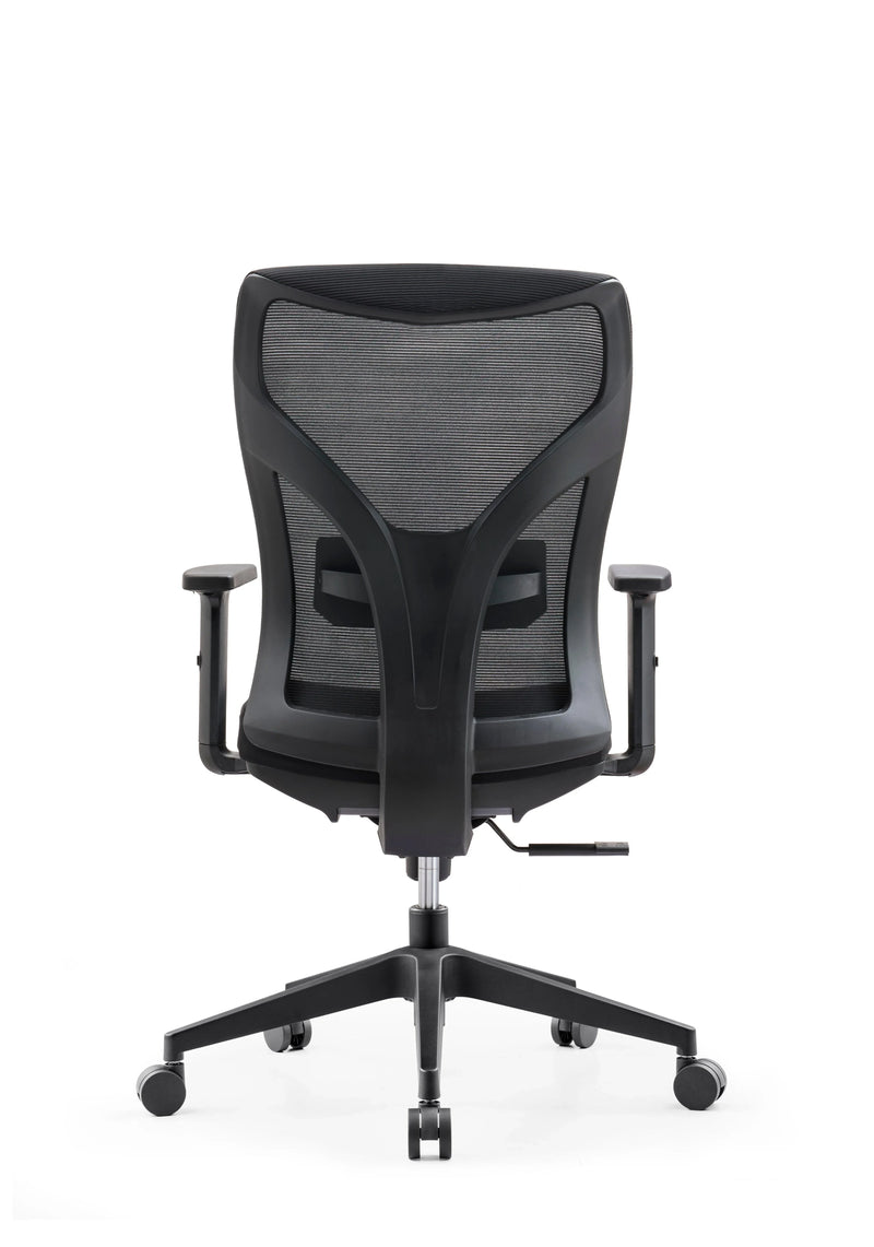 Chair Bo29 Mid-back ergonomic office chair with mesh backrest, adjustable armrests ...