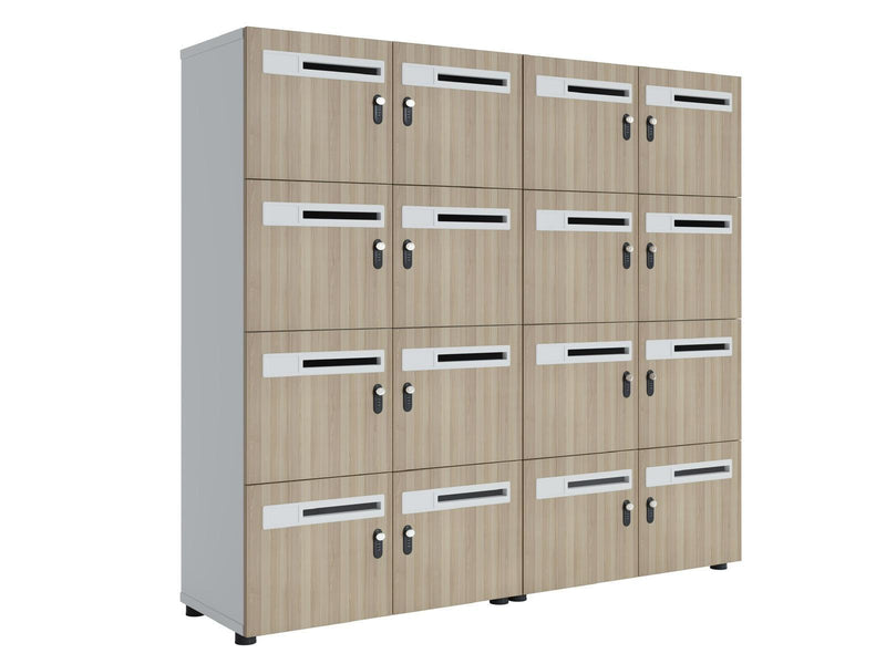 Company staff lockers in 4/6/8/12 with code lock - EKOBOR Ergonomic Furniture