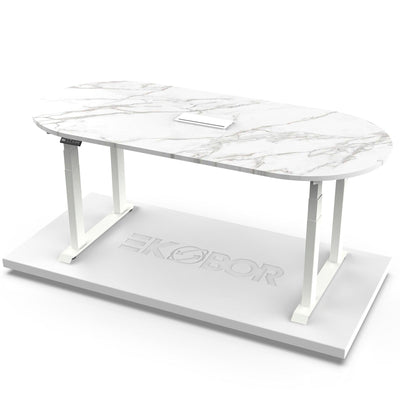 CON015 Oval - Conference and Executive Meeting Desk - Electrical - EKOBOR Ergonomic Furniture